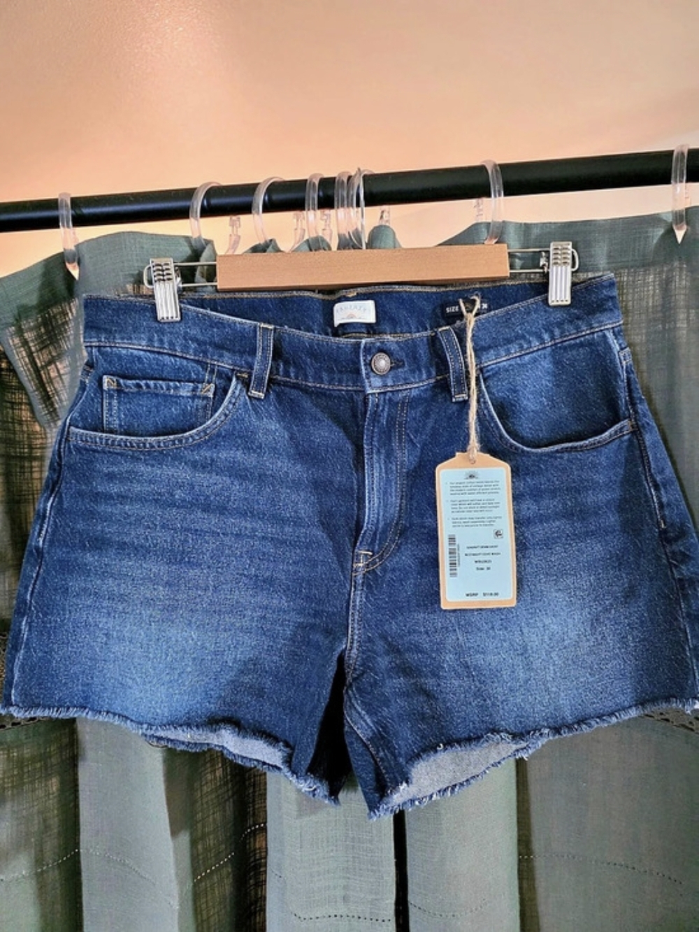 Brand New!! Faherty Sundrift Denim Jean Shorts 30 NWT